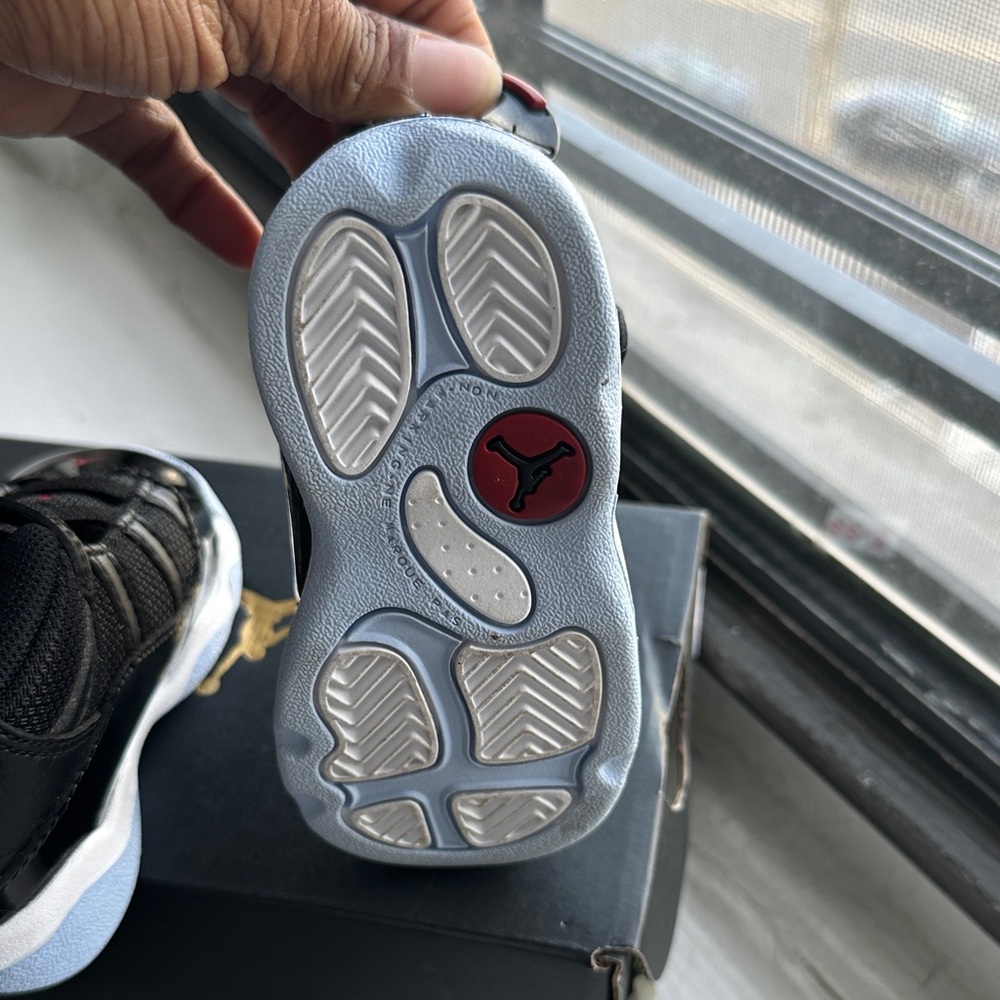 Jordan 6 Rings TD in Black, Red, and White - Picture 10 of 14